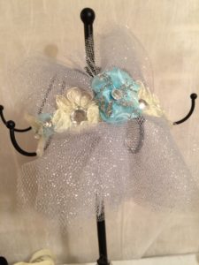 New! Classy Sliver Lace and Turquoise & Yellow Stone Flower Tiara $65.99 