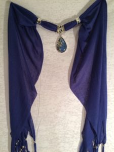 Beautiful Blue Pendant Scarf $50.99