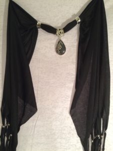 Beautiful Black Pendant Scarf $50.99