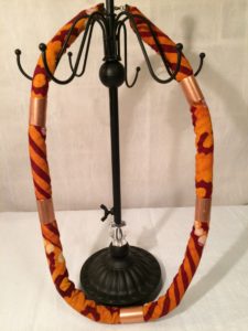 Long Orange African Copper Rope Necklace $55.99 