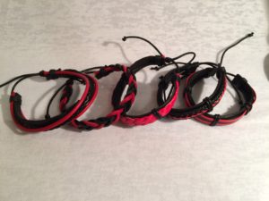 New! African Tribal Red And Black Bracelets. $20.99