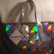 Sliver Iridescent BAO BAO ISSEY MIYAKE Shoulder Tote Bag